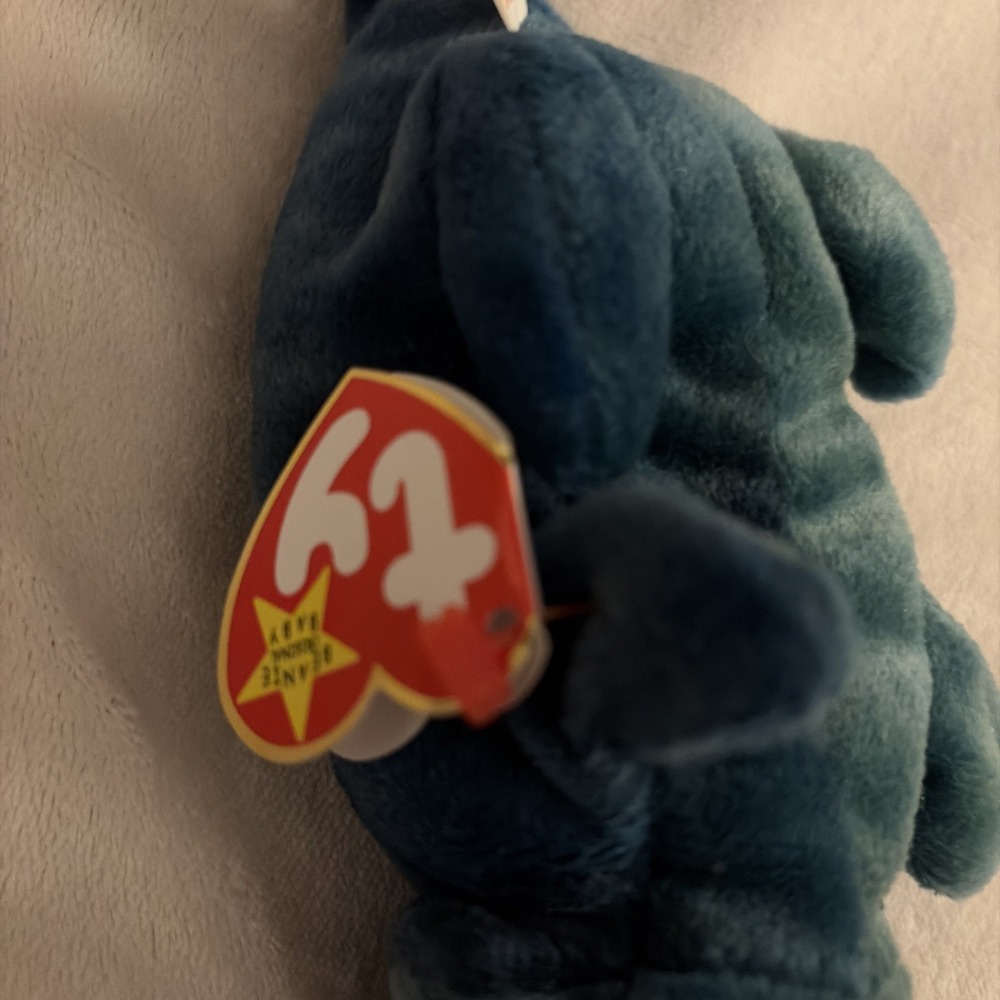 Vintage Ty Beanie Baby Rainbow Plush Stuffed Animal 1990s - Picture 8 of 8